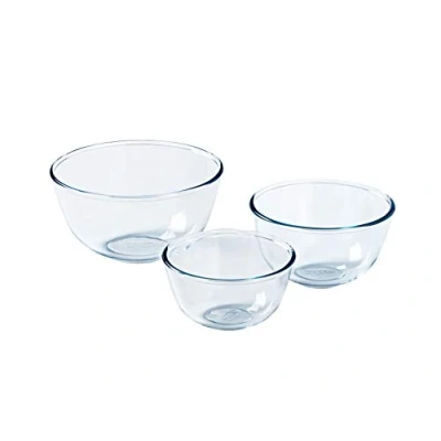 Immagine di Pyrex Set di 3 Coppe Multiuso in vetro borosilicato: 0,5lt_1lt_2lt