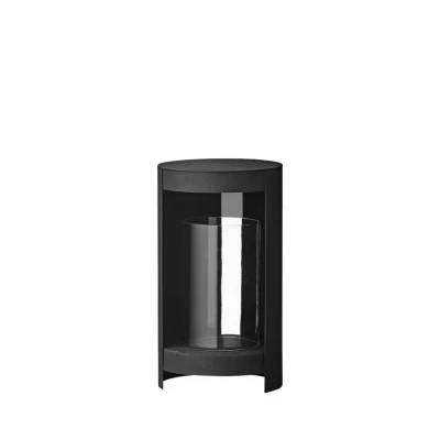 Immagine di Lanterna AYTM Ora, nera, altezza 28,2 cm, vetro, alluminio