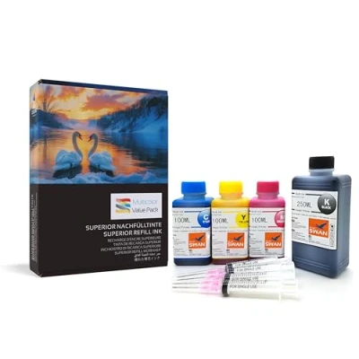 Immagine di BLUE SWAN Kit di Ricarica Inchiostro 550ml Compatibile con Cartucce Canon PG 545 CL 546 545XL 546XL, Adatto per Pixma TR4550 MX495 TS3150 MX490 MG3050 TS3350 MG2950 MG2550S TR4500