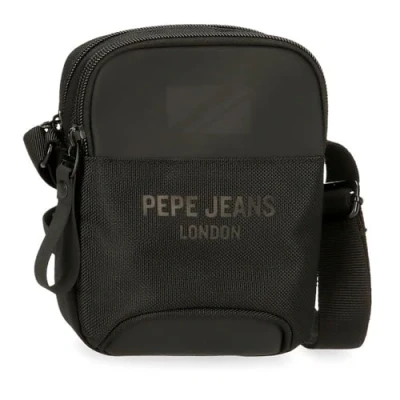 Immagine di Pepe Jeans Bromley Borsa a tracolla piccola nera 12 x 16 3,5 cm Poliestere, Nero, taglia única, piccola, unica,