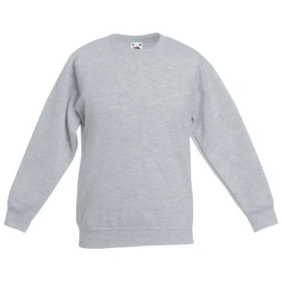 Immagine di Fruit of the Loom Felpa Girocollo Classica Maniche Lunghe Bambino (12 13 Anni) (Grigio)