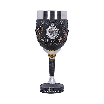 Immagine di Nemesis Now Licenza ufficiale The Witcher Geralt of Rivia Calice Nero, 19,5 cm