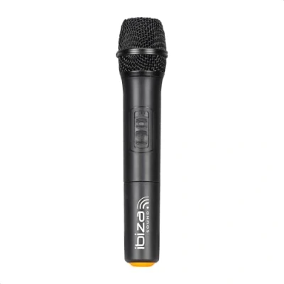 Immagine di Ibiza PORTHAND12 2 Microfono portatile senza fili VHF 203,5MHz per PORT12VHF BT e PORT15VHF