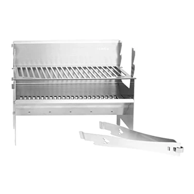 Immagine di FENNEK 2.0 Barbecue a carbonella portatile ad incastro in acciaio inox per divertimento campeggio, camper, giardino e durante attività all&#039;aperto