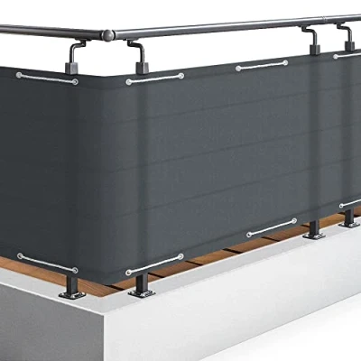 Immagine di Sol Royal Frangivista e Telo Frangivento per Balconi 90x300 cm in 160g/m PES Balcone Impermeabile &amp; Protezione UV Schermi Privacy con Occhielli Antracite SolVision PB2