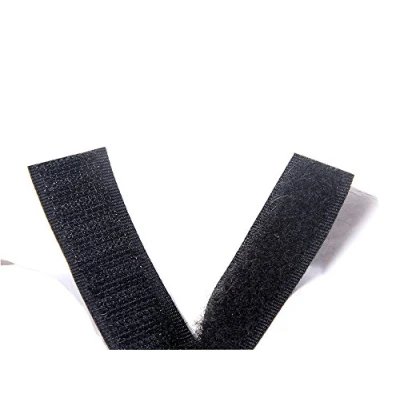 Immagine di TUKA 25mx50mm Nastro Gancio e Anello Auto Adesivo, Hook &amp; Loop striscia alta qualità, Universale Magico Strisce, per Modelbau Tinker, ecc, 25m anello, Nero, TKB5031 Black