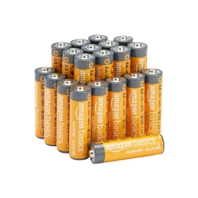 Immagine di Amazon Basics Batterie Alcalino AA 1.5 Volt, Performance, confezione da 20 (l’aspetto potrebbe variare dall’immagine)