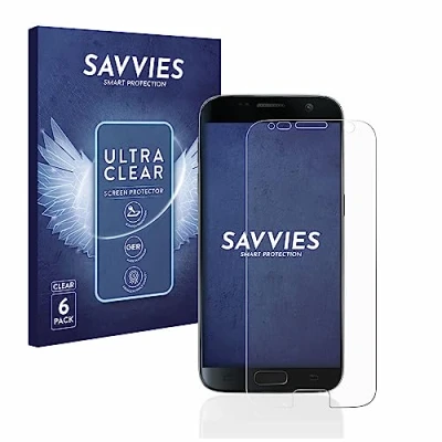 Immagine di savvies (6 Pezzi Pellicola Protettiva per Samsung Galaxy S7 Protezione Schermo Trasparente
