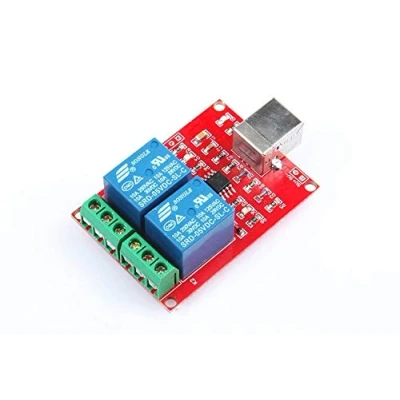 Immagine di ARCELI SRD 05VDC SL C 2 Way 5V Modulo relè Driver Gratuito USB Control Switch PC Controllo Intelligente