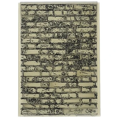 Immagine di Sizzix 3 D Cartella da Embossing Texture Fades 664259, Mattoni di Tim Holtz