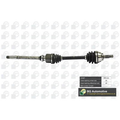 Immagine di BGA DS1408R Albero motore / Semiasse Assale anteriore Dx 865 CITROËN: Xsara Picasso, Berlingo First I, Hatchback