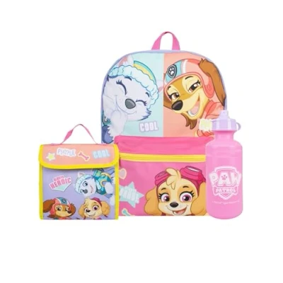 Immagine di Paw Patrol Zaino Everest E Skye Ragazza Scuola Elementare Bambina Zainetto Asilo One Size Viola
