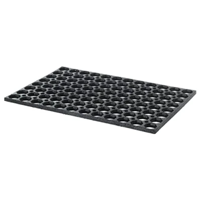 Immagine di Nicoman Zerbino in gomma a nido d&#039;ape per interni ed esterni, resistente, opaco, con fori di drenaggio, anti affaticamento, sporco, parco giochi e giardino (60 x 40 cm, 1,3 cm spessore, piccolo)