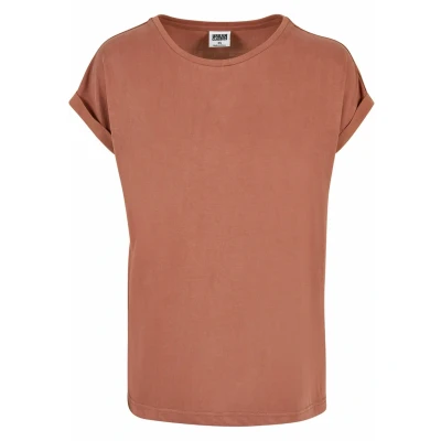 Immagine di Urban Classics Extended Shoulder Tshirt basic, Donna, Taglia: XS, Terracotta