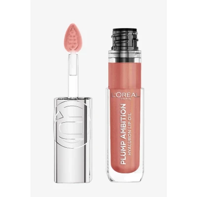 Immagine di L&#039;Oréal Paris Plump Ambition Olio per labbra con acido ialuronico, piene e morbide senza compromessi, sensazione intensa fino a 24H di umidità, colore: 650 nude macaron,