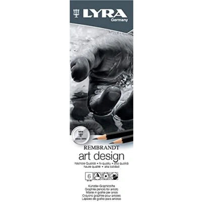 Immagine di LYRA Rembrandt confezione in metallo 6 matite grafite assortite
