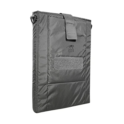 Immagine di Tasmanian Tiger TT Modular Computer Sleeve modulare, imbottita per laptop e tablet da 15 pollici, con scomparto aggiuntivo tablet, compatibile zaini modulari, titanio grigio