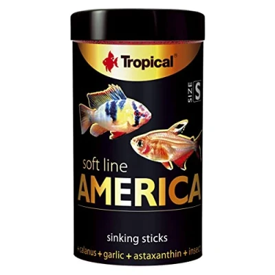Immagine di SOFT LINE AMERICA SIZE S 100ml / 56g Mangime per pesci intensifica il colore e rafforza l&#039;immunità