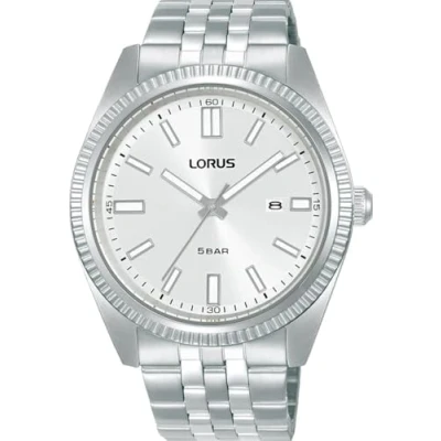Immagine di Lorus Orologio analogico al quarzo da uomo con bracciale in acciaio inossidabile, Argento RH971QX9