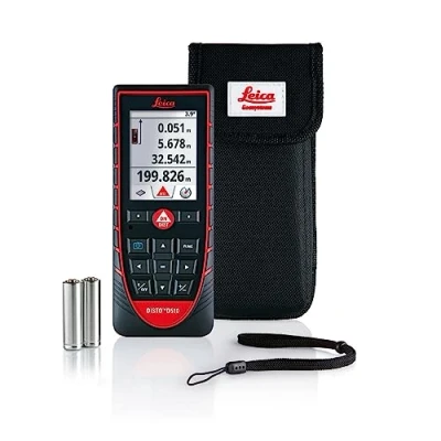 Immagine di Leica DISTO D510 metro laser con Bluetooth (associazione tramite app) e fotocamera Pointfinder per misure di profili elevati funzione trapezio (utilizzabile negli ambienti interni ed esterni)