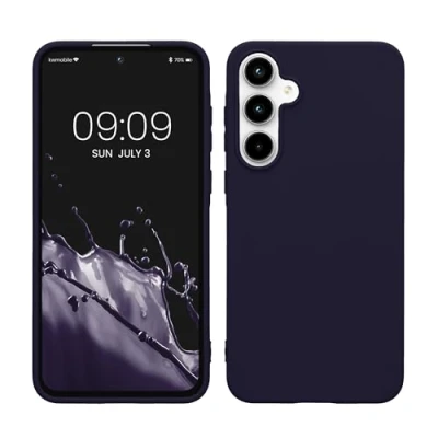 Immagine di kwmobile Custodia Compatibile con Samsung Galaxy A55 5G Cover Back Case per Smartphone in Silicone TPU Protezione Gommata deep ocean