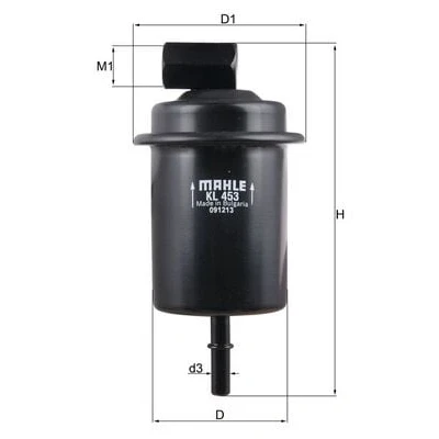 Immagine di MAHLE ORIGINAL KL 453 Filtro Carburante per condotti/circuiti 8 HYUNDAI: Atos