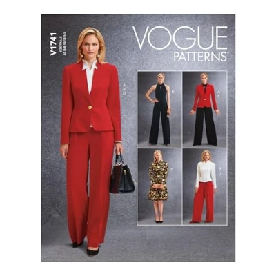Immagine di Vogue Patterns V1741E5 Misses Sportswear, Bianco, E5 (14 16 18 20 22)