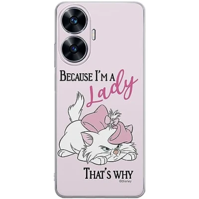 Immagine di ERT GROUP custodia per cellulare Realme C55 originale e con licenza ufficiale Disney, modello Marie 004 adattato in modo ottimale alla forma dello smartphone, TPU