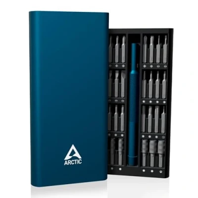 Immagine di ARCTIC Precision Screwdriver Toolkit Set di cacciaviti precisione 62 in 1, Philipps/Slotted/Torx/Pozidriv/Hex, custodia alluminio, per elettronica, laptop, tablet, computer, occhiali, orologi