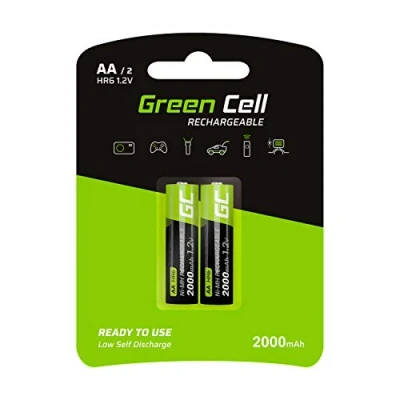 Immagine di Green Cell HR6 Batteria ricaricabile Stilo (AA) NiMH 2000 mAh 1.2 V 2 pz.
