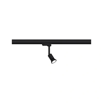 Immagine di Paulmann 95529 Sistema ProRail3 Purell GU10 Max. Binario da soffitto in Metallo e plastica, 10 W, 230 V, Colore: Nero