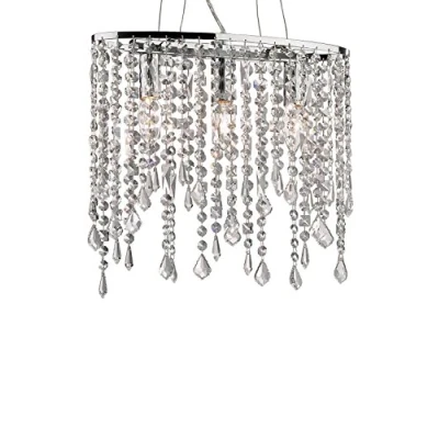 Immagine di Ideal Lux Rain SP3 Lampada a Sospensione E14, Cromo