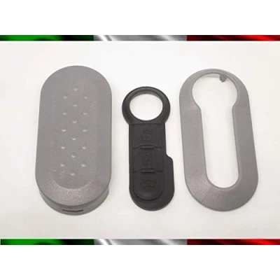 Immagine di TOPBEST COVER CHIAVE GUSCIO + TASTI TASTINI IN GOMMA COMPATIBILE CON FIAT 500 GRANDE PUNTO EVO BRAVO PANDA 500L LANCIA Y YPSILON MUSA DELTA SCOCCA GRIGIO Video Tutorial Esplicativo Per Il Montaggio