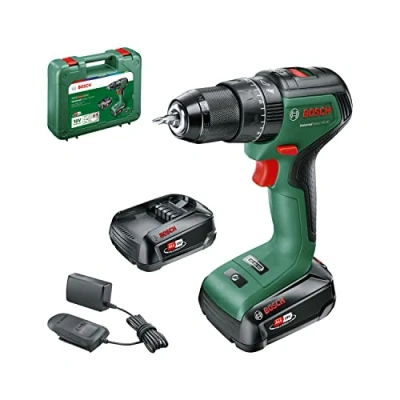 Immagine di Bosch Home and Garden UniversalImpact 18V 60 06039D7102 Trapano Avvitatore a batteria, batteria 18 V 2.0 Ah Li Ion incl. seconda
