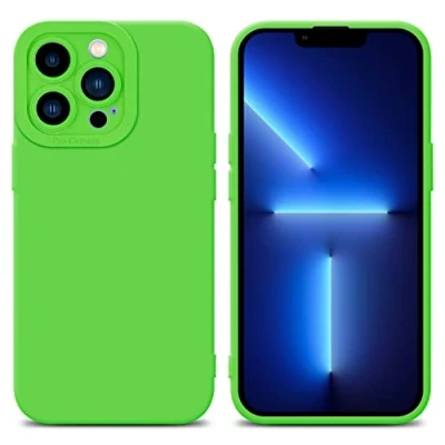 Immagine di Cadorabo Custodia compatibile con Apple iPhone 13 PRO in FLUID VERDE Coperchio protettivo silicone TPU flessibile