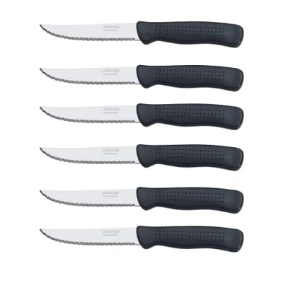 Immagine di Arcos Coltelli da tavolo Coltello bistecca Lama in acciaio inox NITRUM 110 mm Manico polipropilene Colore nero (6)
