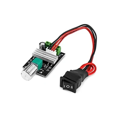 Immagine di QWORK 1203BB 6V 12V 24V 3A 80W DC Regolatore di Velocità del Motore (PWM) Reversibile Regolabile Switch