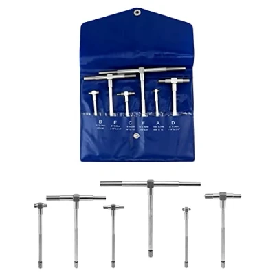 Immagine di QWORK® Calibro Telescopico 8mm 150mm Interno Set, Truschino Falegname, 6 Pezzi