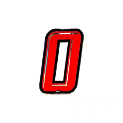Immagine di 4R Quattroerre.it 13260 Numero Racing 0, Rosso