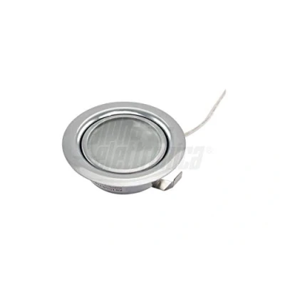Immagine di SUPPORTO INCASSO LUCIDO PER LAMPADA LED METALLICO G4 LAMPADE E ALOGENE