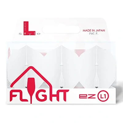 Immagine di LSTYLE Alette per freccette: L1 EZ standard, freccette con punta morbida e in acciaio, colore: bianco