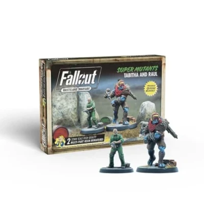 Immagine di Modiphius Entertainment Fallout Wasteland Warfare Super Mutants: Tabitha and Raul Miniatures Unpainted