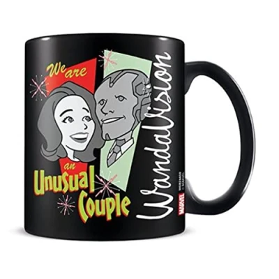 Immagine di Pyramid International Wandavision MGB26650 Tazza in ceramica con design insolito, 325 ml, prodotto ufficiale, MGB26650, colore: nero