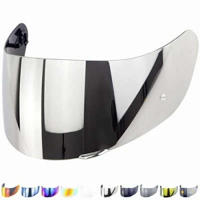 Immagine di Visiera Casco Compatibile con Agv K1 K3sv K5 K5s K1s S4sv Horizon Skyline Strada Stealth sv Compact Pinlock Ready (Specchio Cromato)