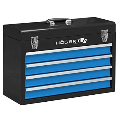Immagine di Hogert Technik HT7G075 Valigia(etta) attrezzi 218 520 360 con impugnatura nero, Blu