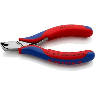 Immagine di Knipex Tronchese per Elettronica con Tagliente Frontale Rivestiti in Materiale Bicomponente 120 Mm 64 32