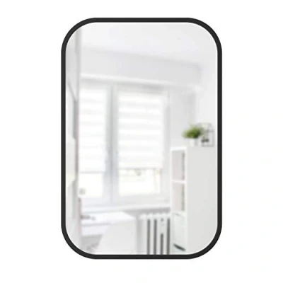 Immagine di Umbra Hub Specchio rettangolare 61 x 91 cm, in vetro, Nero