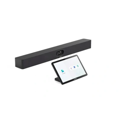 Immagine di Yealink MeetingBar A40 031 Soluzione per videoconferenza 4K all in one con doppia fotocamera 48MP, campo visivo 120, matrice microfoni 8 MEMS, pannello touch CTP25 compatibile Microsoft Teams e