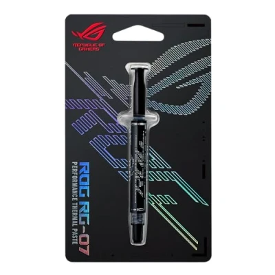 Immagine di ASUS ROG RG 07 Performance Thermal Paste Kit Facile applicazione, diffusione fluida, conducibilità termica premium, alta resistenza, per massime prestazioni e controllo della temperatura Gaming