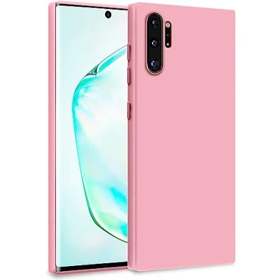 Immagine di MyGadget Cover per Samsung Galaxy Note 10 Plus Custodia in Silicone Morbido a Doppio Strato Case con Protezione Fotocamera &amp; Fodera Interna Antigraffio Rosa Chiaro